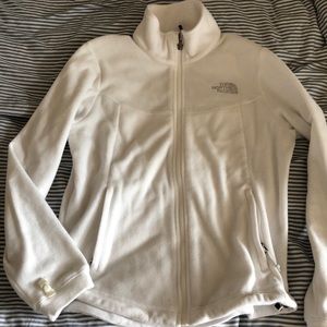 North face fleece in white